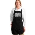 thumbnail image 1 of LA Pop Art Full Length Word Art Apron - Brooklyn Bridge, 1 of 2