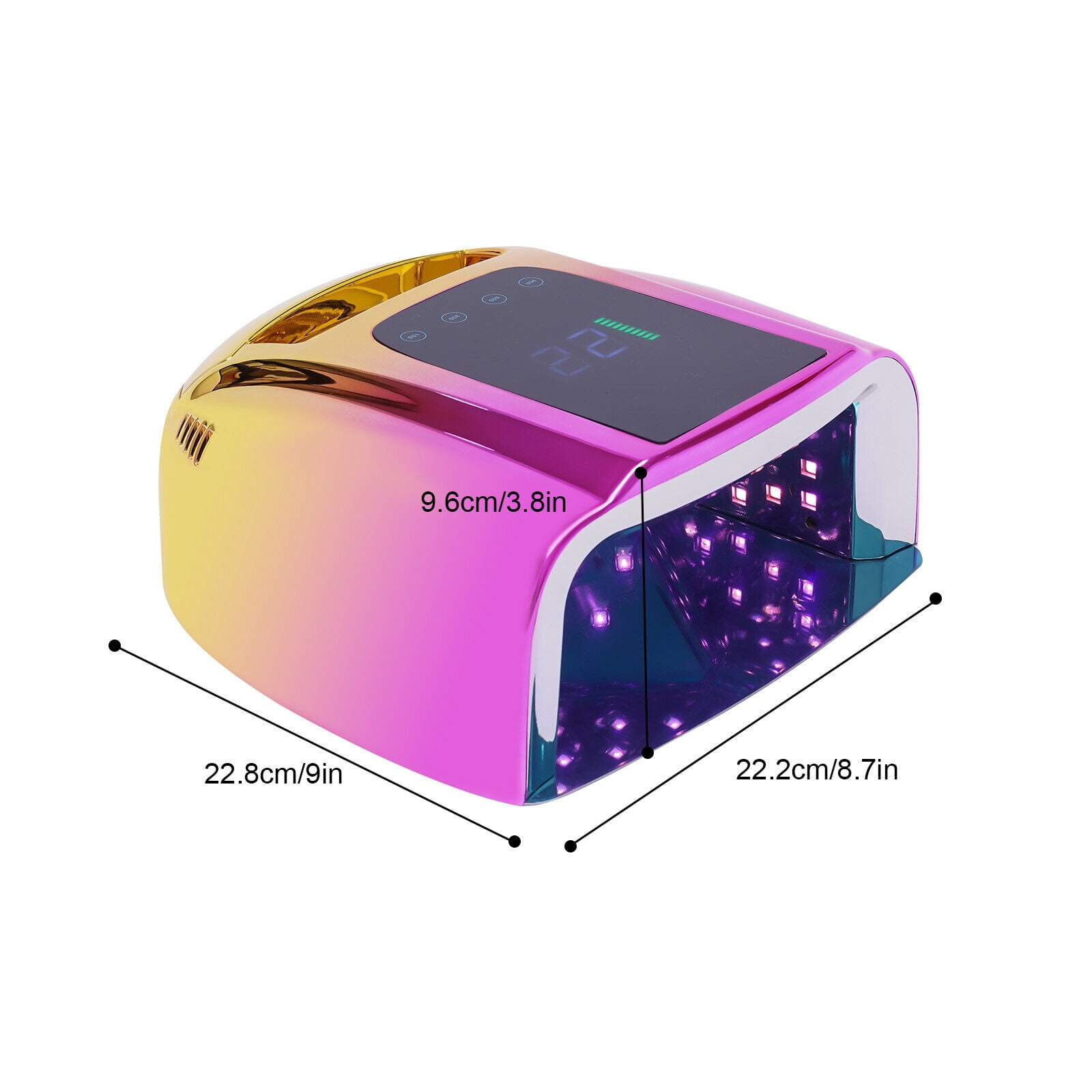 Rechargeable Cordless Nail Gel Dryer Wireless 96W Led UV Nail Lamp Manicure