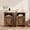 Light Brown, variant on Homall Farmhouse Nightstand Set of 2 with Shelf and Barn Door Wood Modern Beside Tables for Bedroom Living Room, White