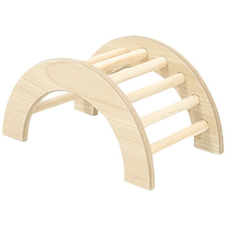 OUNONA  Hamster Platform Playground Bridge Ramps Chew Toys