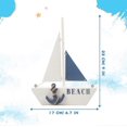 thumbnail image 2 of Wooden Sailboat Decoration (S), 2 of 5