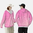 thumbnail image 6 of Fotbe Breast Cancer Pink Ribbons Awareness Men's Women's UPF 50+ Sun Protection Jacket Hooded Cooling Shirt with Pockets Hiking Outdoor Performance-Medium, 6 of 9