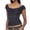 Dark Gray, variant on Womens Tank Tops- Women's Wide Straps Tank Tops Y2k Multi Tiered Layered Crop Top Sleeveless Lace Mesh Shirts Slim Fit Cami Tops