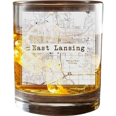 

East Lansing College Town Glasses (Set of 2)