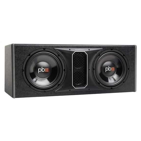 PowerBass Dual 10" 1000W Loaded Subwoofer Enclosure, SVC 4 Ohm