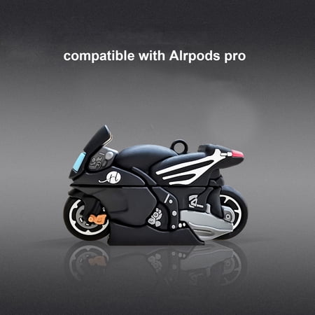 Manunclaims Earphone Case Luminous Shockproof Silicone 3D Motorcycle Bluetooth-compatible Headphone Cover Protector for AirPods 1/2/3/Pro price history on PriceWatchPro
