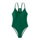thumbnail image 4 of Gibobby Traje de Baño Sexy Bikini Traje de baño triangular ajustado sexy con cordón en la espalda para mujer(Verde,CH), 4 of 5