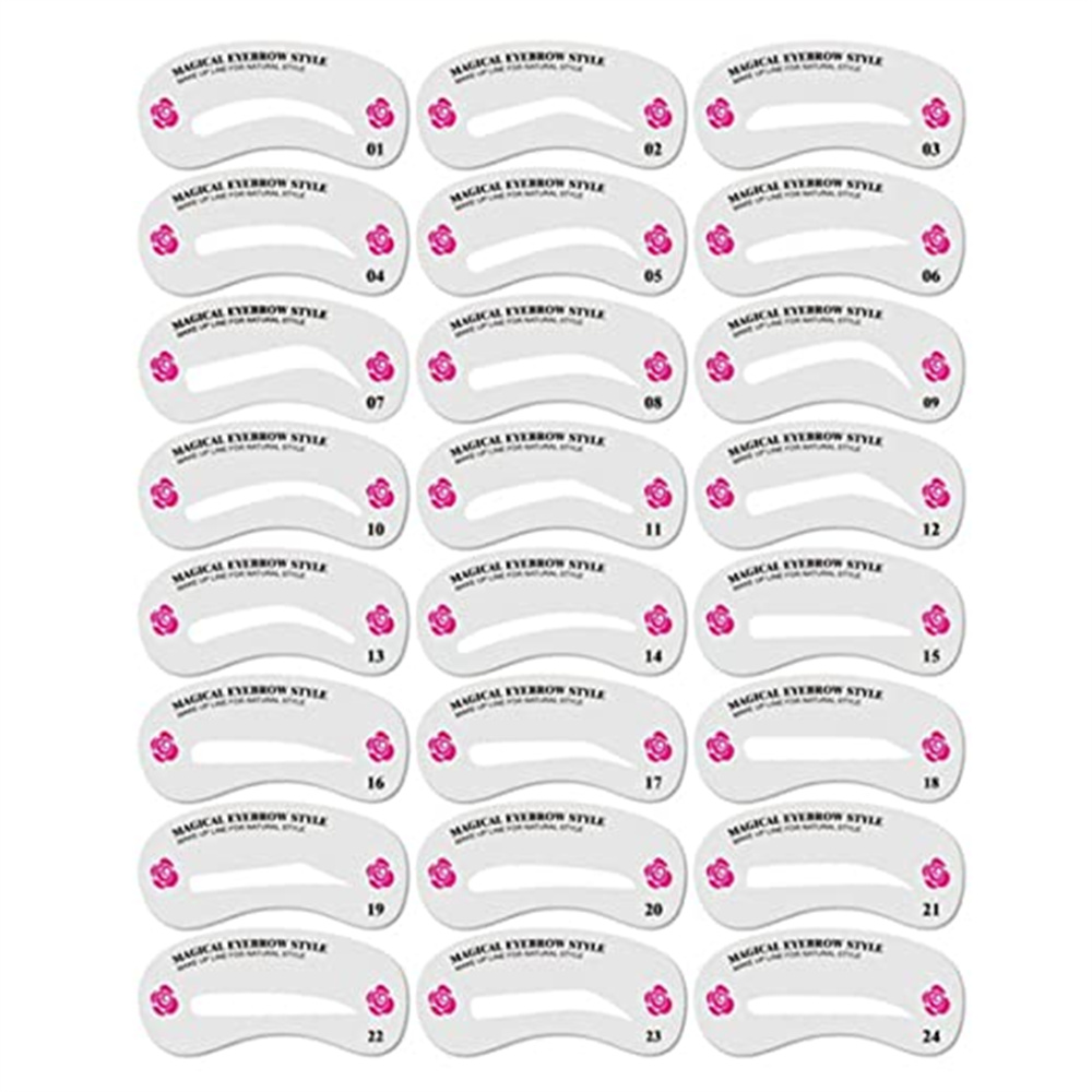 Dicasser Eyebrow Stencil Set, Eyebrow Shape Stencils, Reusable DIY