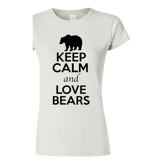 Junior Keep Calm And Love Bears Panda Animal Lover T-Shirt Tee