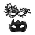 thumbnail image 5 of Abbraccia Masquerade Couple Set Cosplay Costume Accessories Halloween for Stage Performance Musical Party Night Club Dress up Black, 5 of 10