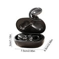 thumbnail image 2 of InsCrazy Bluetooth Headphones, Open Ear Wireless Earphones, Safe for Running Hanging Ear True Wireless High Battery Low Latency Double Microphone, 2 of 6