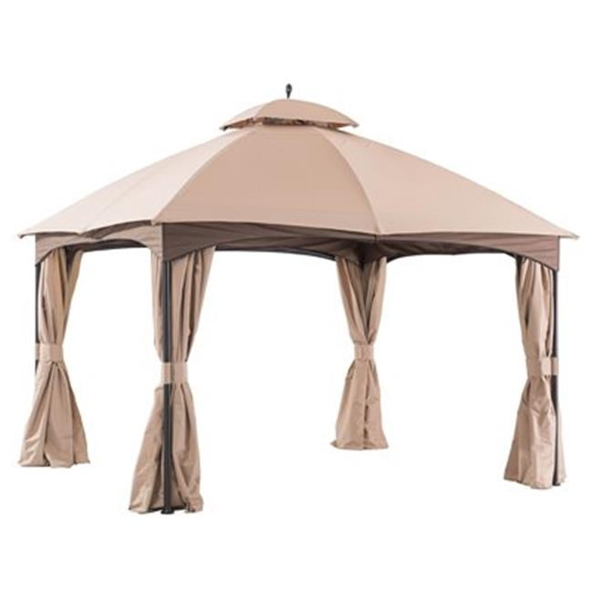 Sunjoy Group 243333 10 x 12 ft. Domed Gazebo, Black
