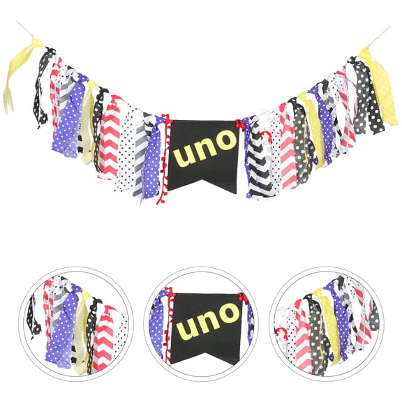 BESTYASH Mexican Carnival Dining Chair Cover with Full Flag Party Bunting Decoration for Festive Events