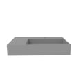 thumbnail image 5 of Castello USA Juniper Stone Solid Surface Wall-mounted Vessel Sink Grey 30" Right Basin, 5 of 7