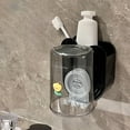 thumbnail image 1 of Fwttom Toothbrush Mouthwash Cup Shelf Wall Mounted Bathroom Toothpaste Toothbrush Cup Plus Storage Shelf, 1 of 6