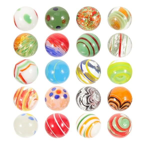 Shisuyan Perles Jeu de Capture Billes en Verre pour Jeux pour Enfants Décoration d'Aquarium Déco Maison 20 Pcs
