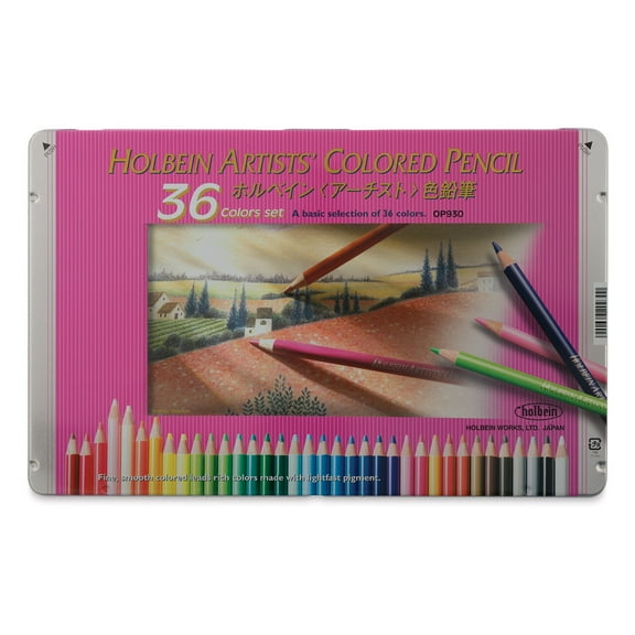 Holbein Artists’ 36 Professional Colored Pencils for All Ages and Skill Levels