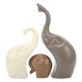 thumbnail image 1 of Elephant Decor,3pcs Ceramic Elephant Bright Elephants Home Decoration Elephant Statue Best in Class, 1 of 9