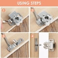 thumbnail image 3 of Double Roller Catch, Heavy Duty Cabinet Latch for Wide Use, Easy Installation Ensures Secure Closure of Home Kitchen Tools, Cold Rolled Steel Construction, 3 of 5