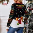 GXIPO Ugly Christmas Sweater Women Long Sleeve Led Light Up Get Lit