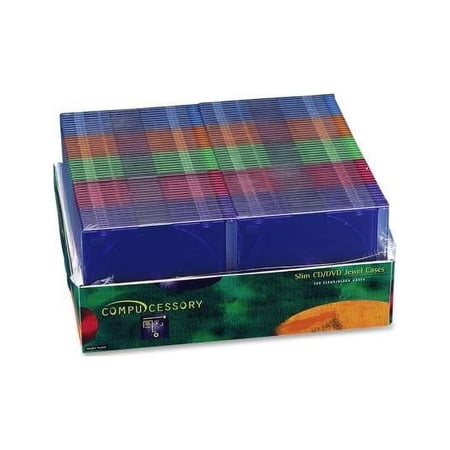 UPC: 0794192554013 | Compucessory  CCS55401  Slim CD/DVD Jewel Cases  100  Black