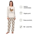 thumbnail image 2 of Peck The Halls Chicken Christmas Pajamas For Family And Dog, Santa Chicken Holiday PJs, Plus Sizes, With Pockets, 2 of 7