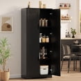 thumbnail image 2 of 60"Tall Kitchen Pantry Cabinet with 2 Doors and Adjustable Shelves,Freestanding Pantry Cabinet Cupboard for Kitchen Living Room Dinning Room, 2 of 8