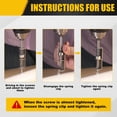 thumbnail image 5 of Specollect 1 Pcs Spring Loaded Screw Holding Screwdriver Bit Holder Attachment for Non-Magnetic Screws Secure Grip Fastener Tool, 5 of 6