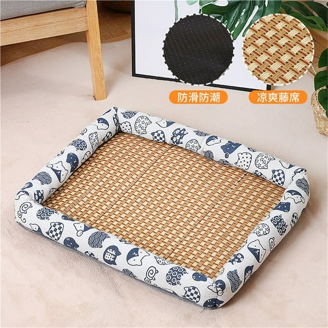 Tapis Glacé pour Animaux, Tapis Rafraîchissant, Tapis Universel Saisonnier pour Lit de Chien, Lit pour Animaux Carré Rafraîchissant d'Été et Résistant à l'Usure