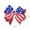 B, variant on 4th of July Hair Bows for Girls Set of 4 - Patriotic Hair Clips with Glitter & Rhinestone， American Flag Star Alligator Barrettes for Independence Day Party & Parade Wear(MulticolorD)