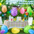 thumbnail image 2 of Sylvtty 19" Inflatable Easter Eggs Decorations Giant Easter Egg Ornament Colorful Eggs Outdoor Yard Decor for Living Room Office Garden Lawn, 2 of 7