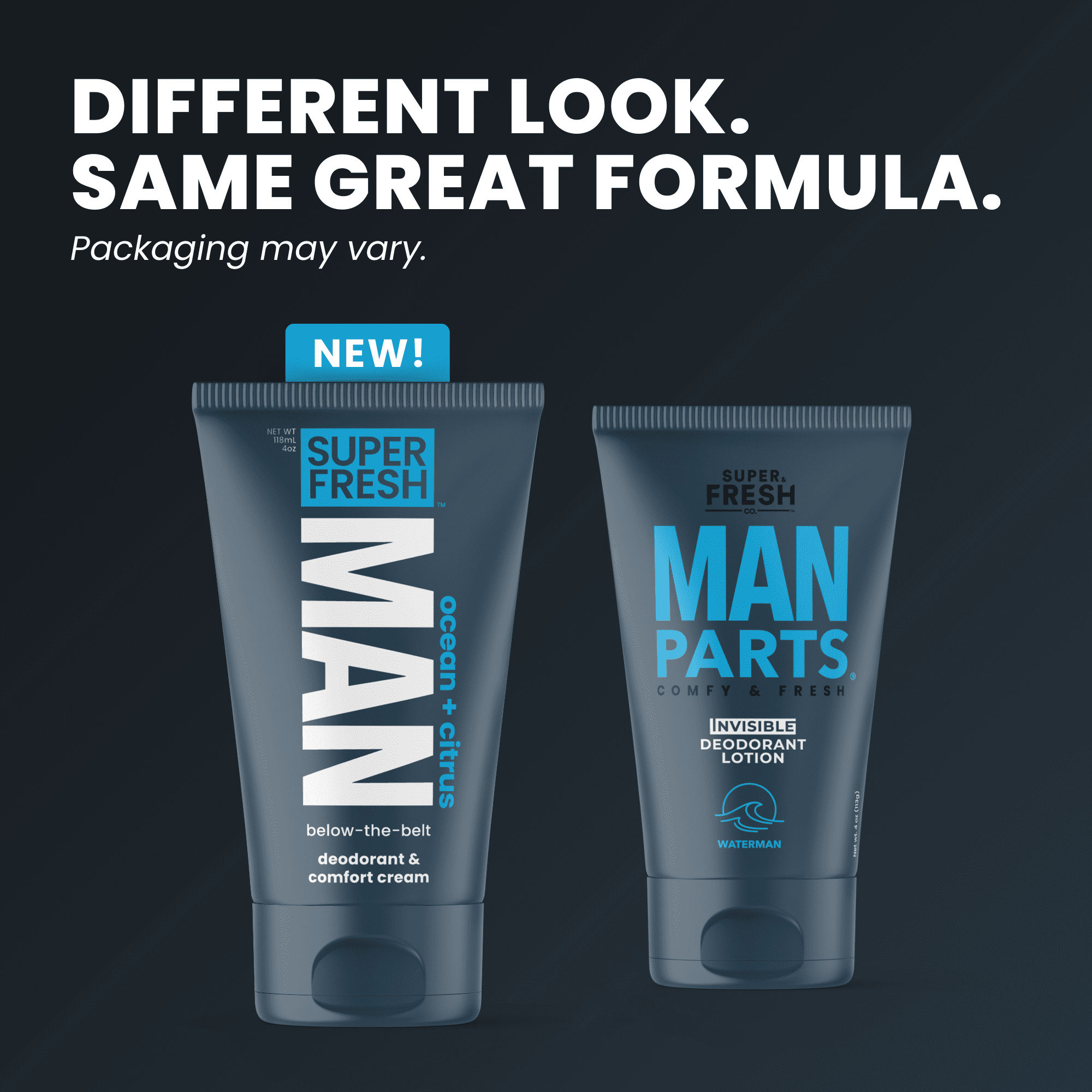Ball Deodorant Lotion for Men by Super Fresh | Mens Hygiene Cream for Groin, Butt, & Body | Control Odor and Stay Comfortable | Aluminum Free | 4 oz Tube
