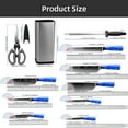 thumbnail image 4 of Kitchen Knife Set with Block and Sharpener, 13Pcs Professional Chef Knife Seta Damascus Laser German Stainless Steel Japanese Knives, 4 of 6