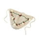 thumbnail image 3 of Bandana de crochet Salvador lazo de punto floral diadema Bcak Beige, 3 of 9