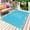 Aque, variant on Turtle Aqua Blue Outdoor Rug 3x5 Ft - Reversible Patio Rug Outdoor Camping Rugs, Coastal Ocean Boho Flower Retro Mottled Indoor Outdoor Area Rugs, Non-Slip Outdoor Carpet Runner for Deck/Porch