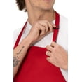 thumbnail image 2 of Chef Works Unisex Butcher Apron, Adjustable Bib Cooking Apron with Pocket, Red, 2 of 7