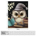 thumbnail image 4 of Nawypu Owl Blanket Owl Gifts for Girls Cute Owl and Coffee Throw Blanket for Kids Adults Soft Warm Cozy Blanket for Couch Sofa ​Bed, 4 of 6