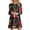 Black A, variant on IROINNID Christmas Dresses for Women Casual Xmas Print Long Sleeve Loose Fit Flare Christmas Party Dress,Blue