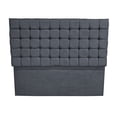 thumbnail image 1 of Cabecera Elite  Puffland Queen color gris elegante (Reina), 1 of 4