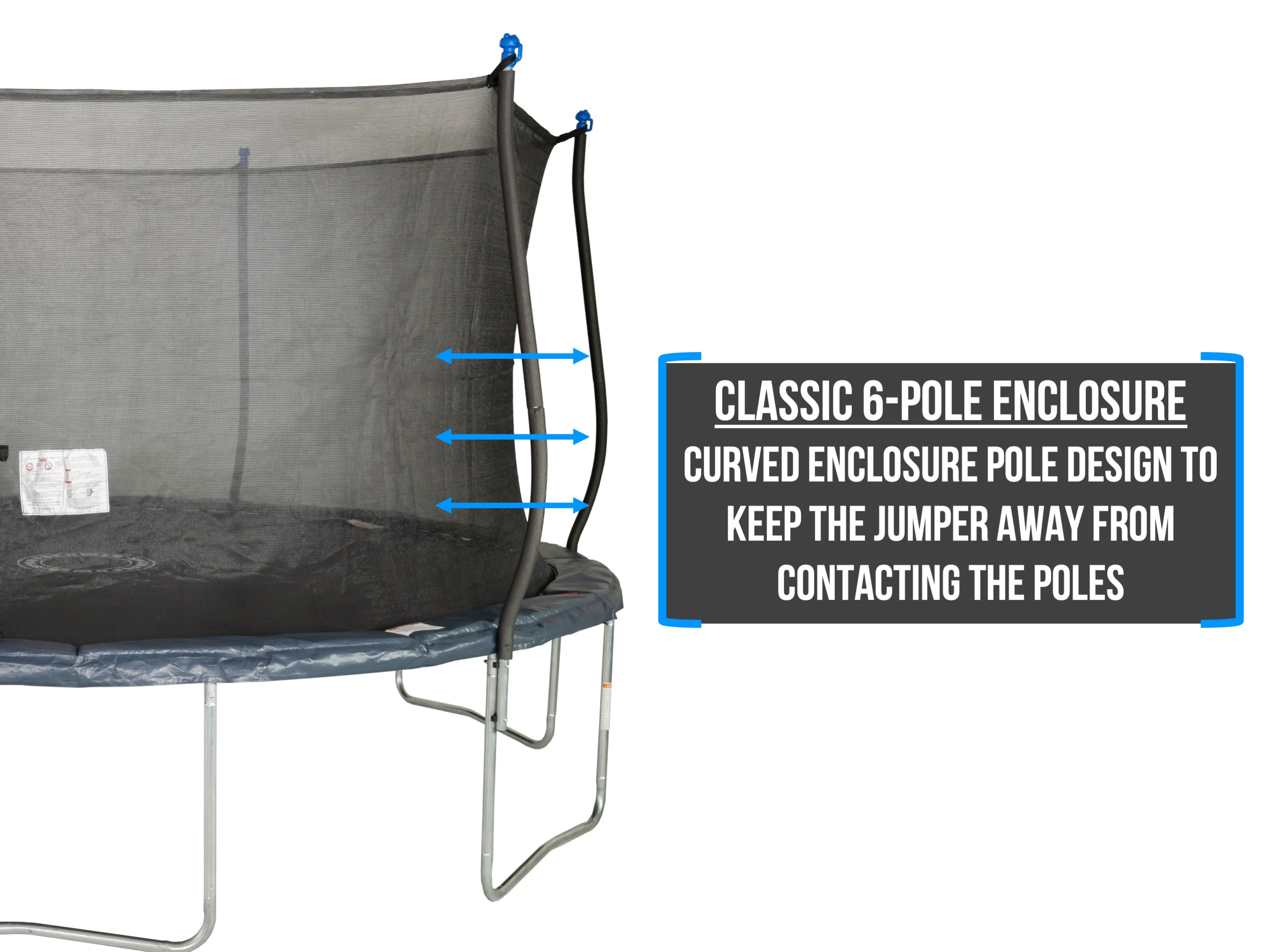 Bounce Pro 14 Foot Trampoline Electron Shooter Game Classic Safety Enclosure Midnight Blue Walmart Com Walmart Com