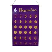 Angle View: TOYFUNNY Eid Al Fitr Ramadan Blanket Cloth Art Countdown Calendar