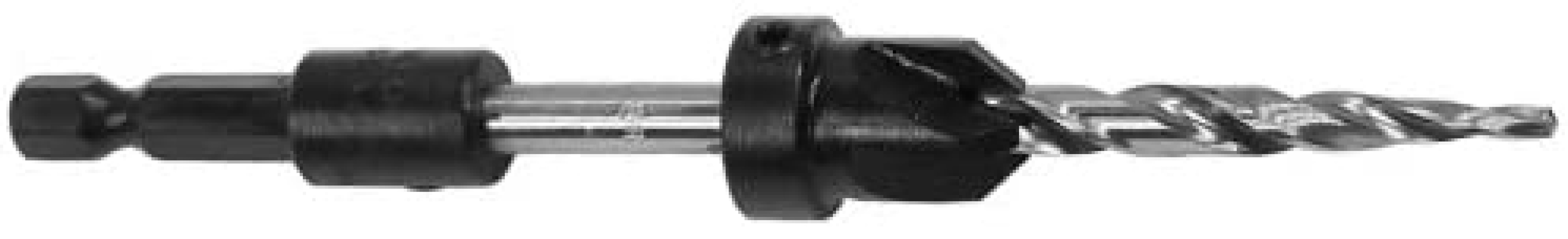 W.L. Fuller C5HT 1/8" Taper Point Drill Bit with Countersink and 1/4