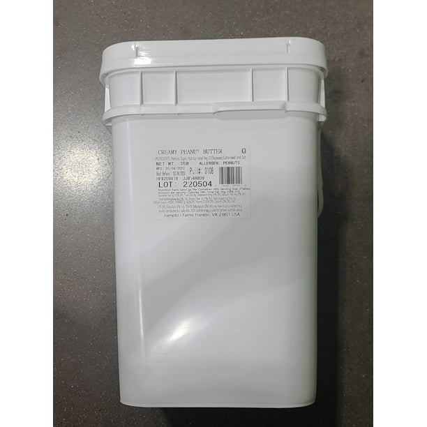 Hampton Farm's Creamy Peanut Butter Bucket 35 LB Bulk Peanut Butter