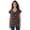 Black Wildflower, variant on Women's Plus Size Cotton Ultimate Flutter Sleeve Sweetheart Tee