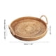 thumbnail image 3 of Almacenamiento De Ratán Tejida A Mano Con Asa, Plato De Comida Para Pan, Cesta De Almacenamiento De Escritorio Redonda Lavable Advancent HA041647-03, 3 of 6