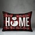 thumbnail image 3 of Creative Products Home For The Holidays 14x20 Spun Poly Pillow, 3 of 3
