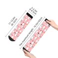 thumbnail image 2 of Salouo Cute Pink Snowman Cat Pattern Unisex Middle Tube Socks,Middle-Finger Knee High Socks Over The Calf Tube Stocking Crew Stockings for Women and Men Tube Socks, 2 of 8
