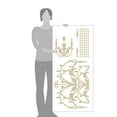 thumbnail image 3 of Large Antique Design Vinyl Chandelier Wall Decal Art, 3 of 4