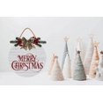 thumbnail image 2 of Eveokoki 12" Christmas Hanging Sign,Merry Xmas Front Door Signs,Christmas Decorations Farmhouse Wood Wreath Rustic Wooden Wall Decor for Xmas Home Indoor Outdoor Decorations, 2 of 5