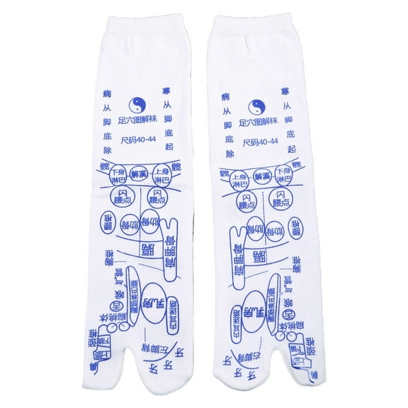 SIEYIO Unisex Foot Pressure Point Acupuncture Reflexology Socks Physiotherapy Acupoint Massage Illustration Relieve Tired Feet Acupressure Pedicure Hosiery